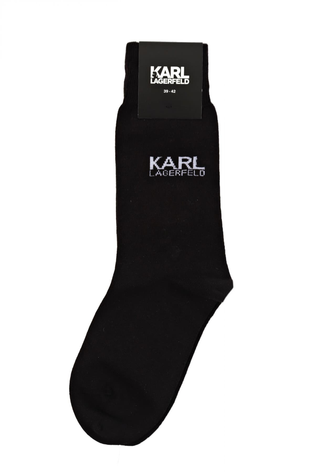 KARL LAGERFELD ΚΑΛΤΣΕΣ LOGO ΜΠΛΕ