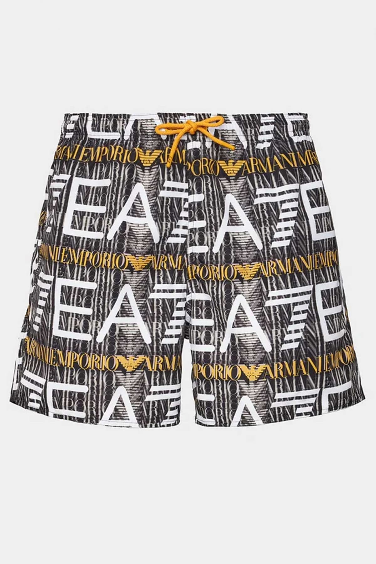 ARMANI 7 ΜΑΓΙΩ SHORTS LOGO ΕΚΡΟΥ