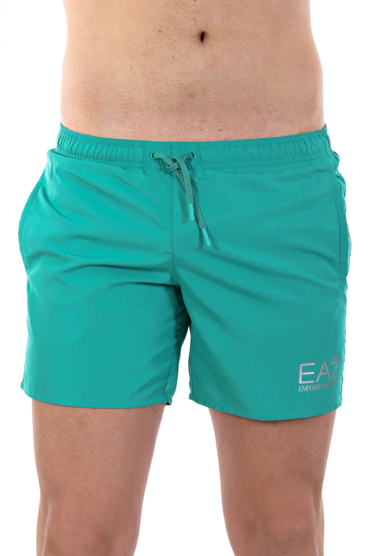 ARMANI 7 ΜΑΓΙΩ SHORTS LOGO ΕΚΡΟΥ