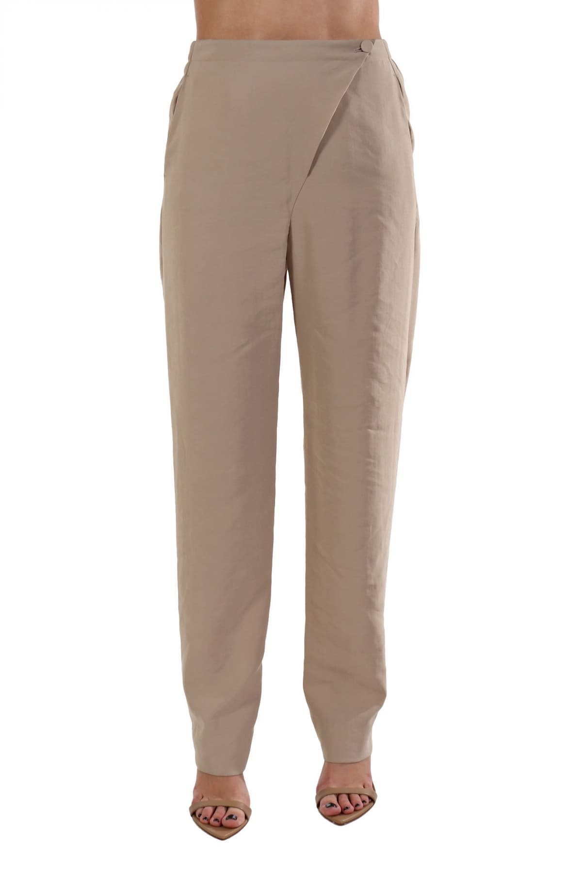 EMPORIO ARMANI ΠΑNΤΕΛΟΝΑ ΛΟΞΟ ΚΟΥΜΠΩΜΑ ΛΑΣΤΙΧΟ ΜΕΣΗ ΜΠΕΖ