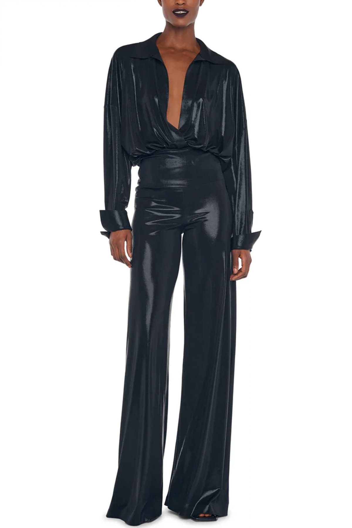 NORMA KAMALI ΠΑΝΤΕΛΟΝΑ ΜΕΤΑΛΛΙΖΕ ΜΑΥΡΟ