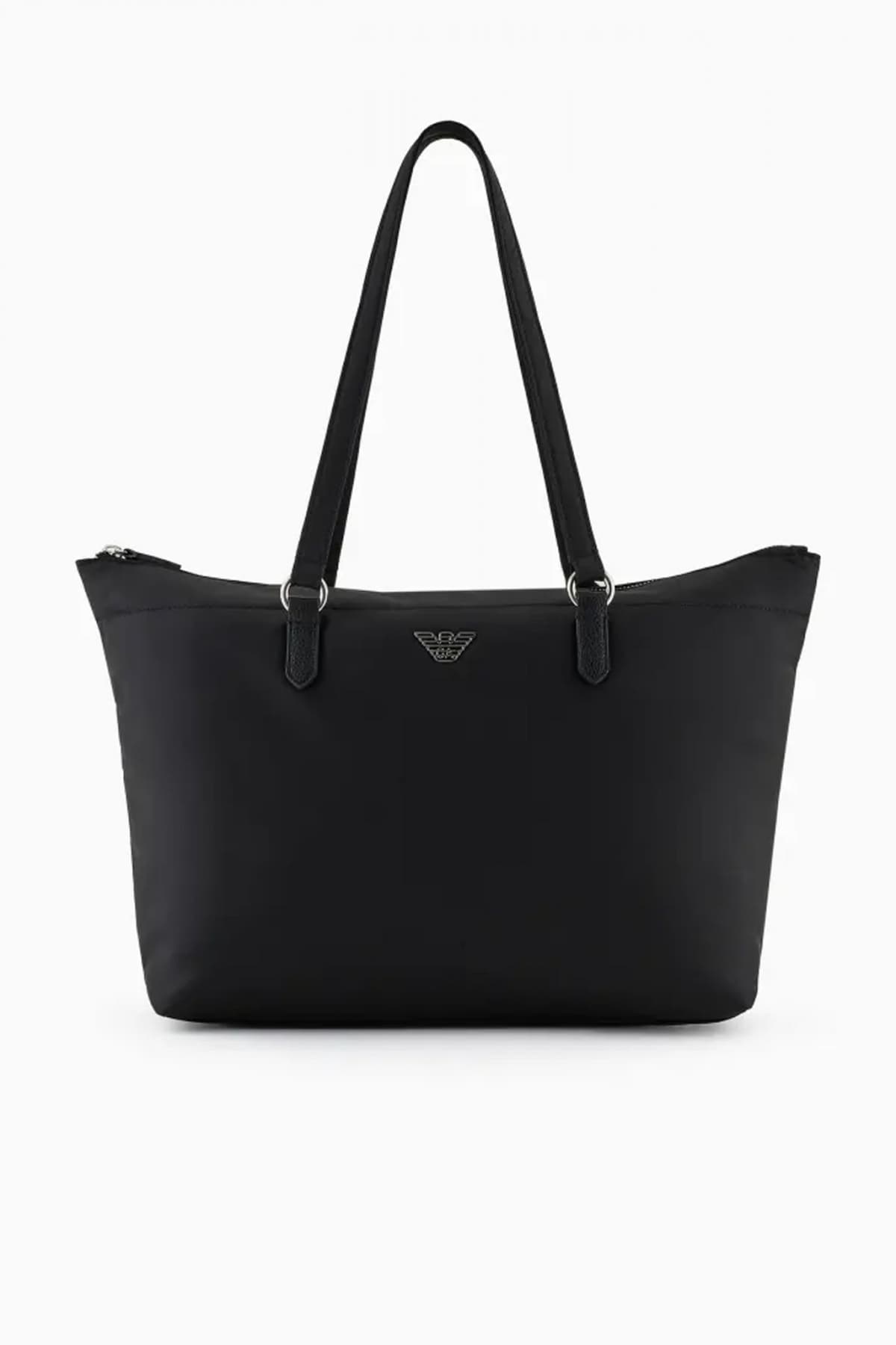 EMPORIO ARMANI SHOPPING BAG LOGO ΜΑΥΡΟ