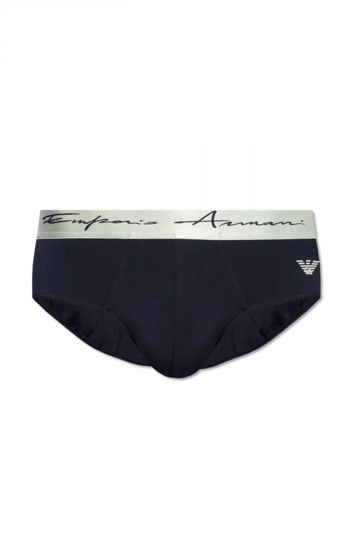 EMPORIO ARMANI ΕΣΩΡΟΥΧΑ BRIEF COTTON STRETCH ΜΑΥΡΟ-ΓΚΡΙ