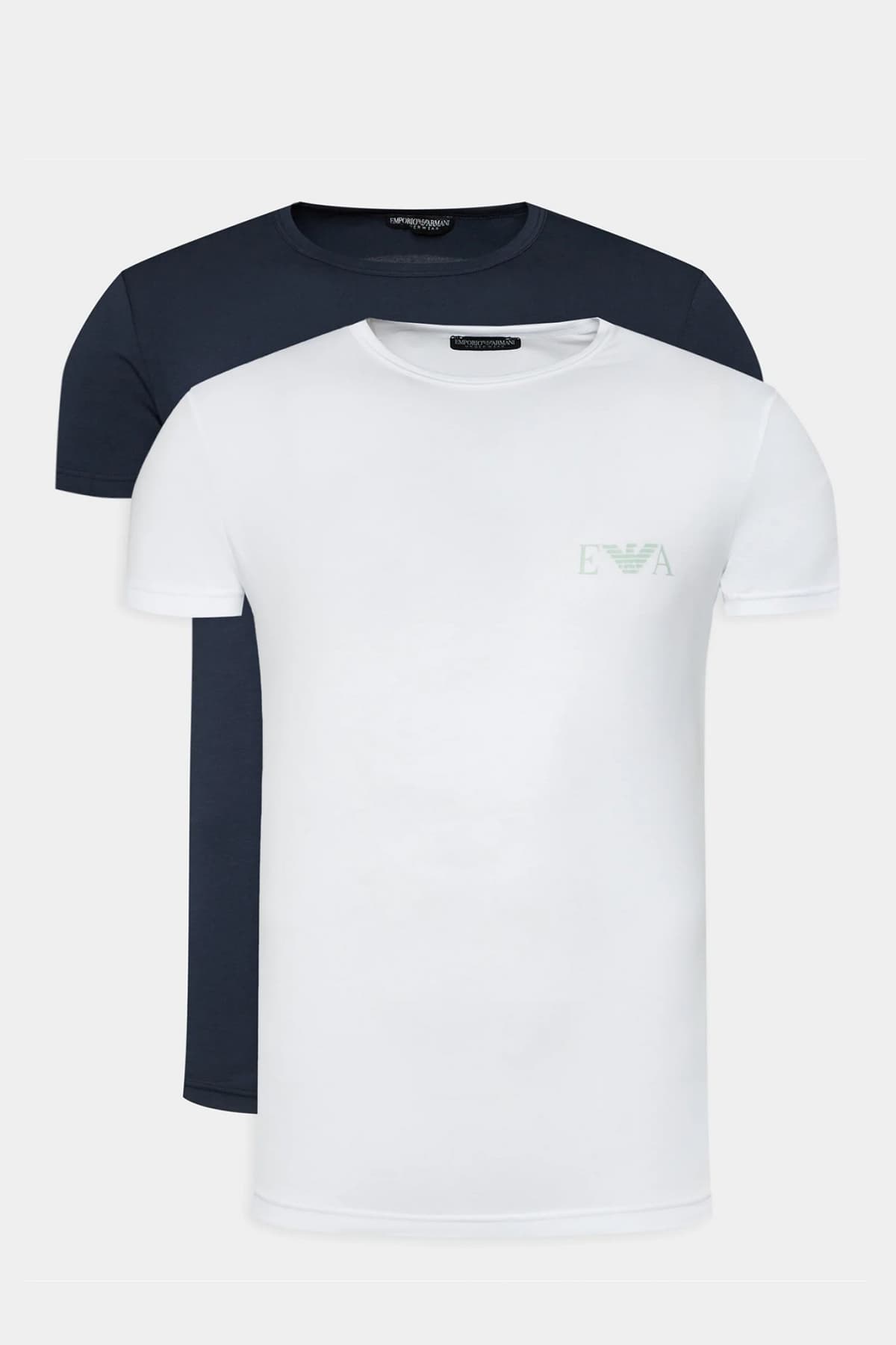 EMPORIO ARMANI ΕΣΩΡΟΥΧΑ 2PACK T-SHIRT CREW NECK ΜΑΥΡΟ-ΓΚΡΙ