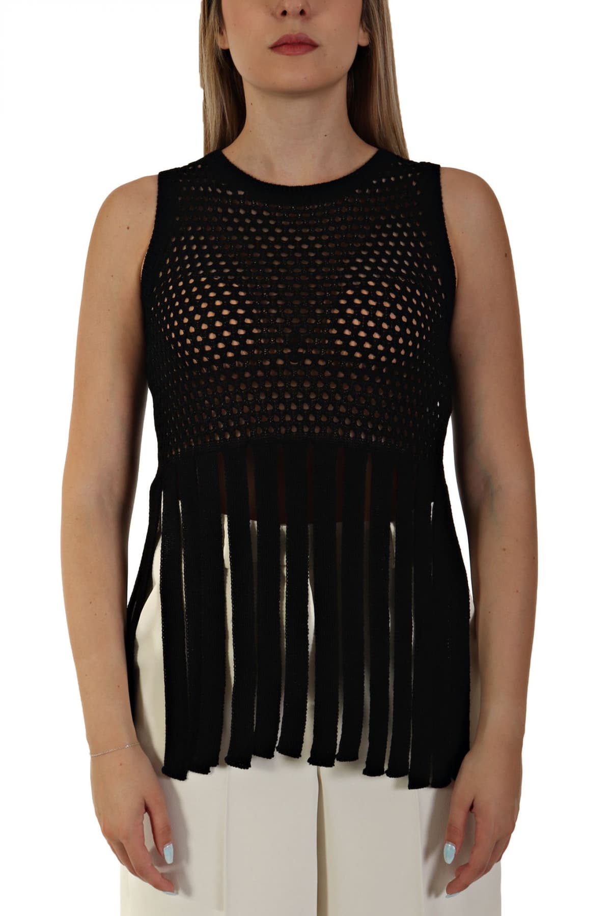 MARELLA TOP SPORA ΠΛΕΚΤΟ ΤΕΛΕΙΩΜΑ ΚΡΟΣΙΑ ΜΑΥΡΟ