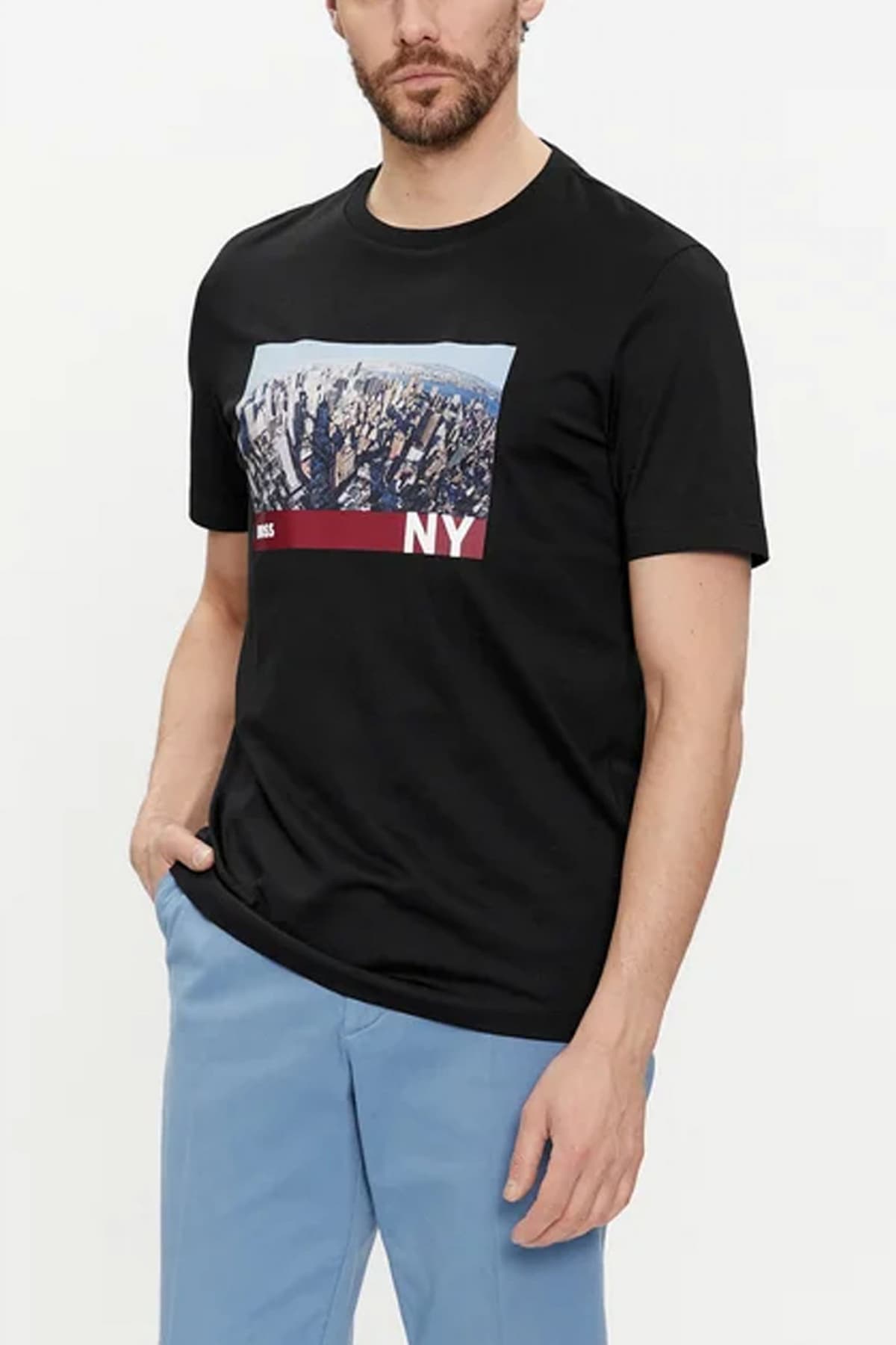 BOSS T-SHIRT TIBURT 511 ΜΠΛΕ