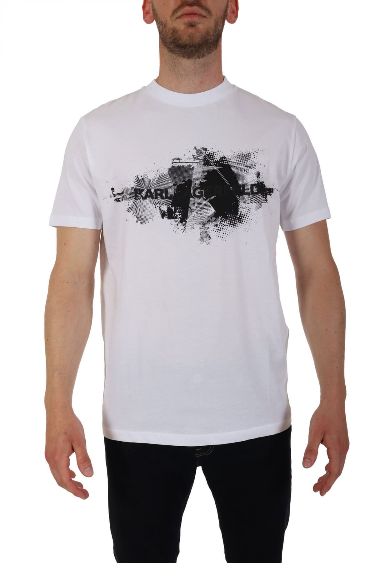Men's T-Shirts Karl Lagerfeld Ecru