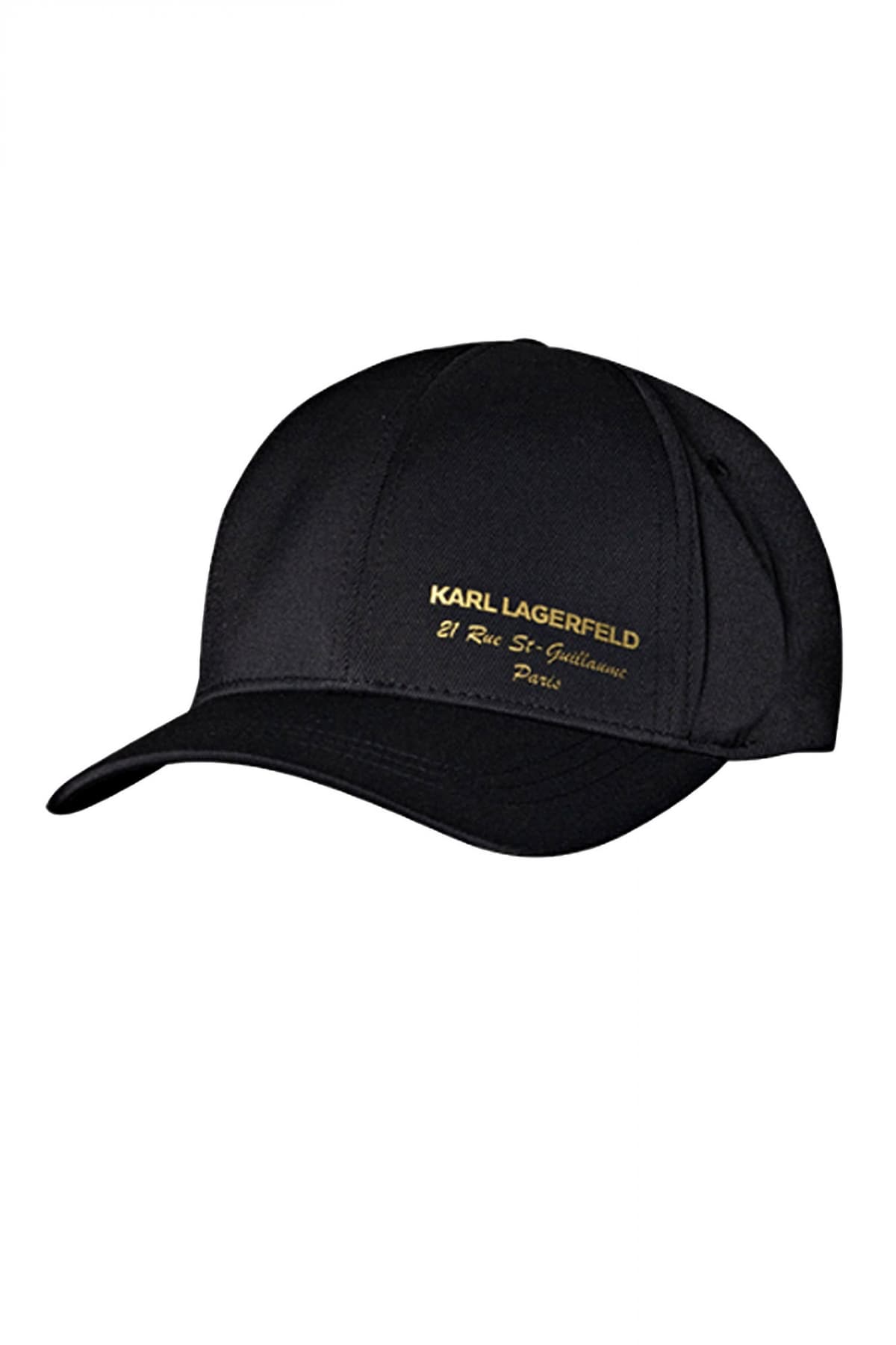 KARL LAGERFELD ΚΑΠΕΛΟ BASECAP GOLD LOGO ΜΑΥΡΟ