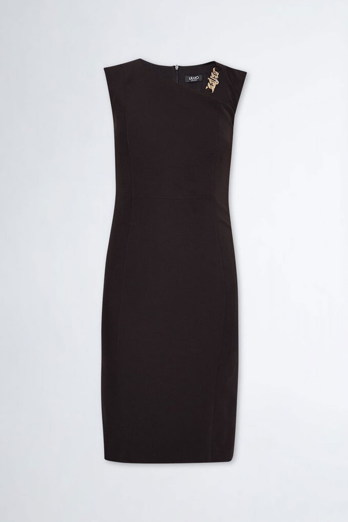 LIU-JO ΦΟΡΕΜΑ MIDI LOGO ΜΕΤΑΛΛΙΚΟ ΣΟΜΟΝ