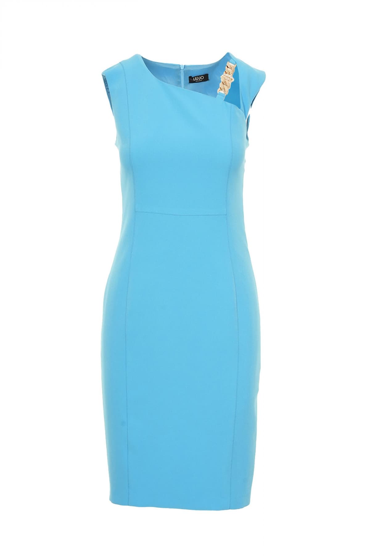 LIU-JO ΦΟΡΕΜΑ MIDI LOGO ΜΕΤΑΛΛΙΚΟ ΣΟΜΟΝ