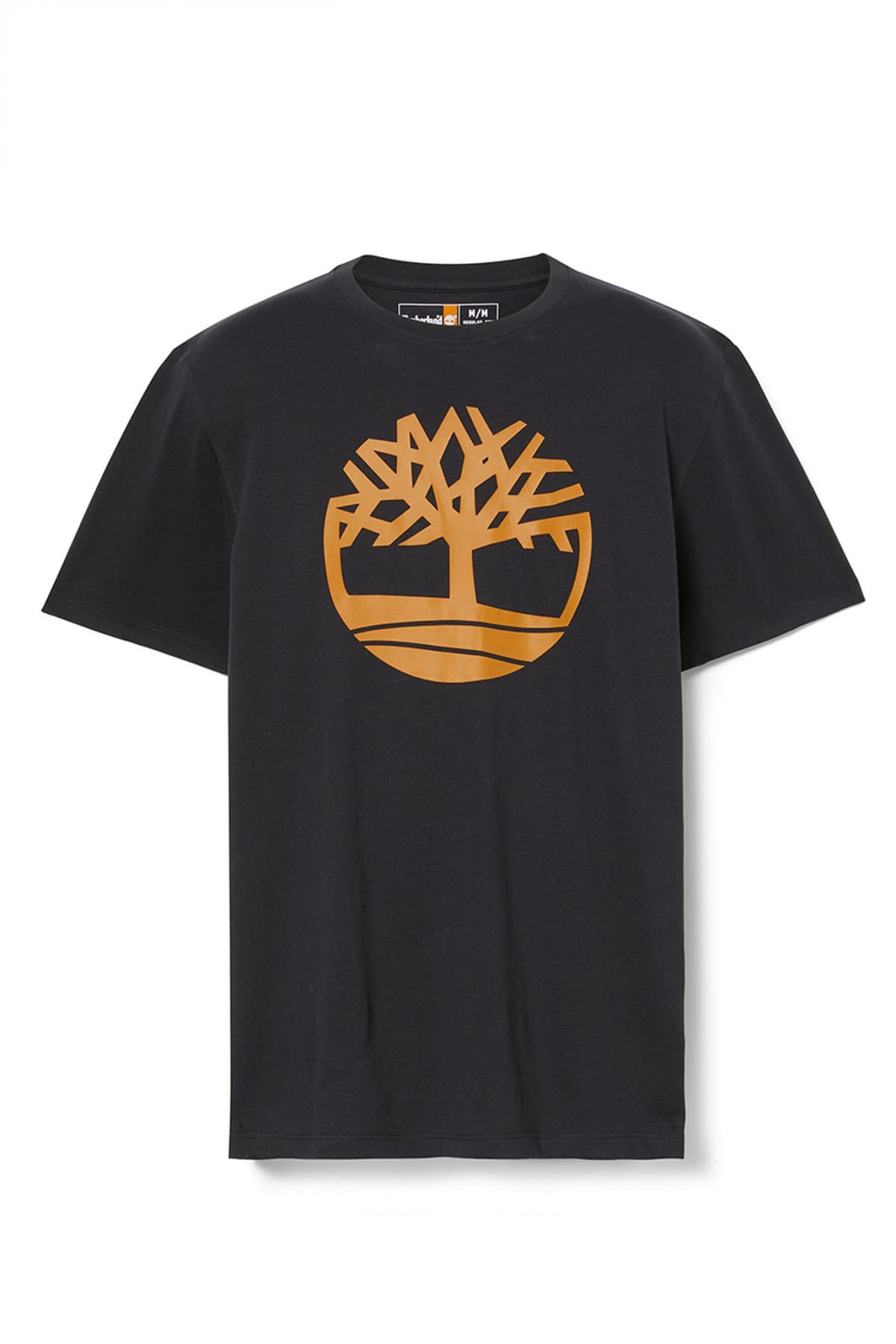 TIMBERLAND T-SHIRT BRAND TREE REGULAR FIT ΜΑΥΡΟ