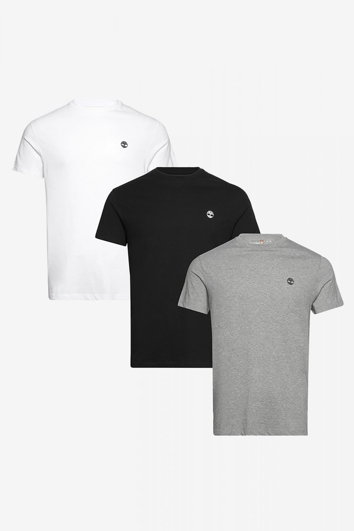 TIMBERLAND 3PACK T-SHIRT DNRV ΜΑΥΡΟ-ΛΕΥΚΟ-ΓΚΡΙ