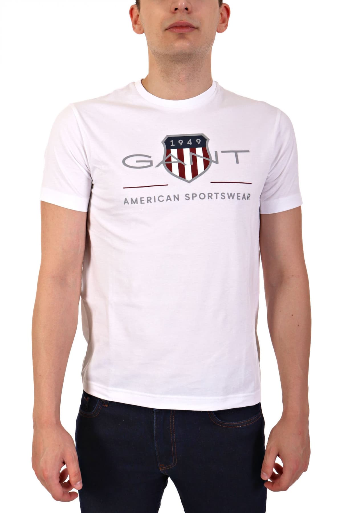 GANT T-SHIRT REG ARCHIVE SHIELD SS ΛΕΥΚΟ