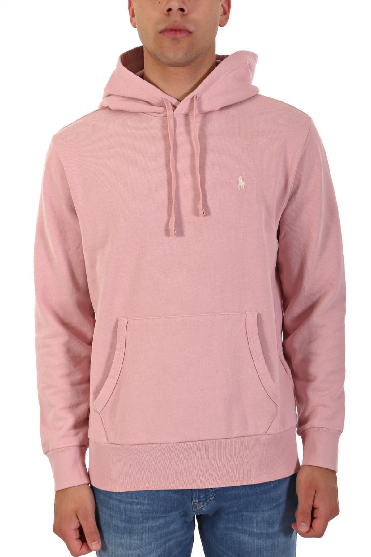 RALPH LAUREN ΦΟΥΤΕΡ HOODIE LOGO ΡΟΖ