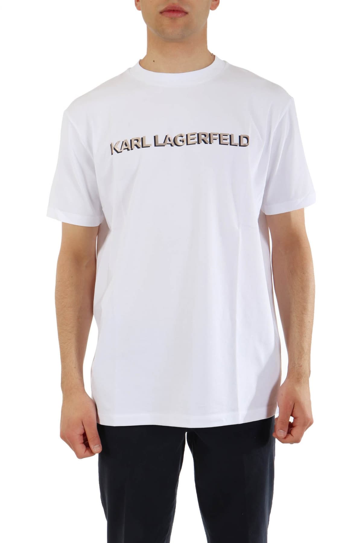 Ανδρικό T-shirt Navy Μπλε Karl Lagerfeld 755053 554235-690