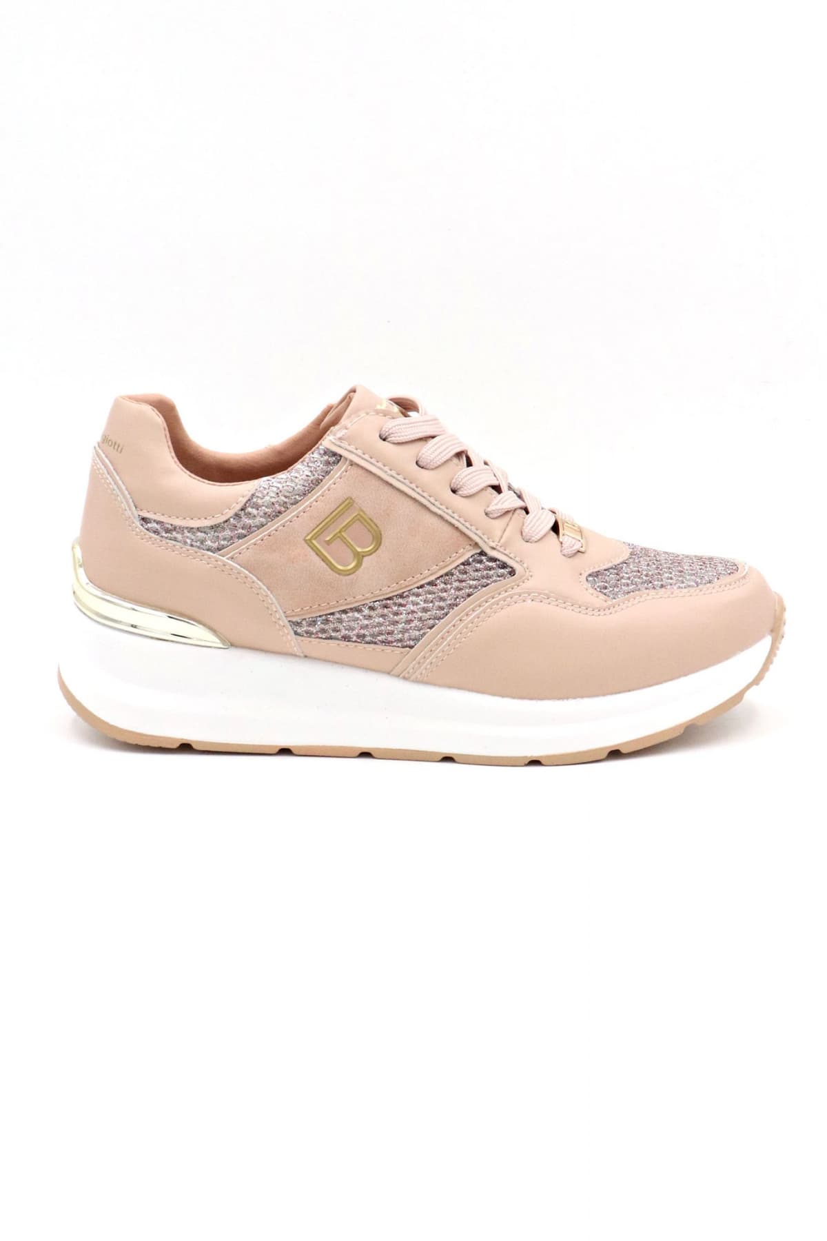 LAURA BIAGIOTTI ΠΑΠΟΥΤΣΙΑ SNEAKERS ΣΤΡΑΣ LOGO MΠΕΖ