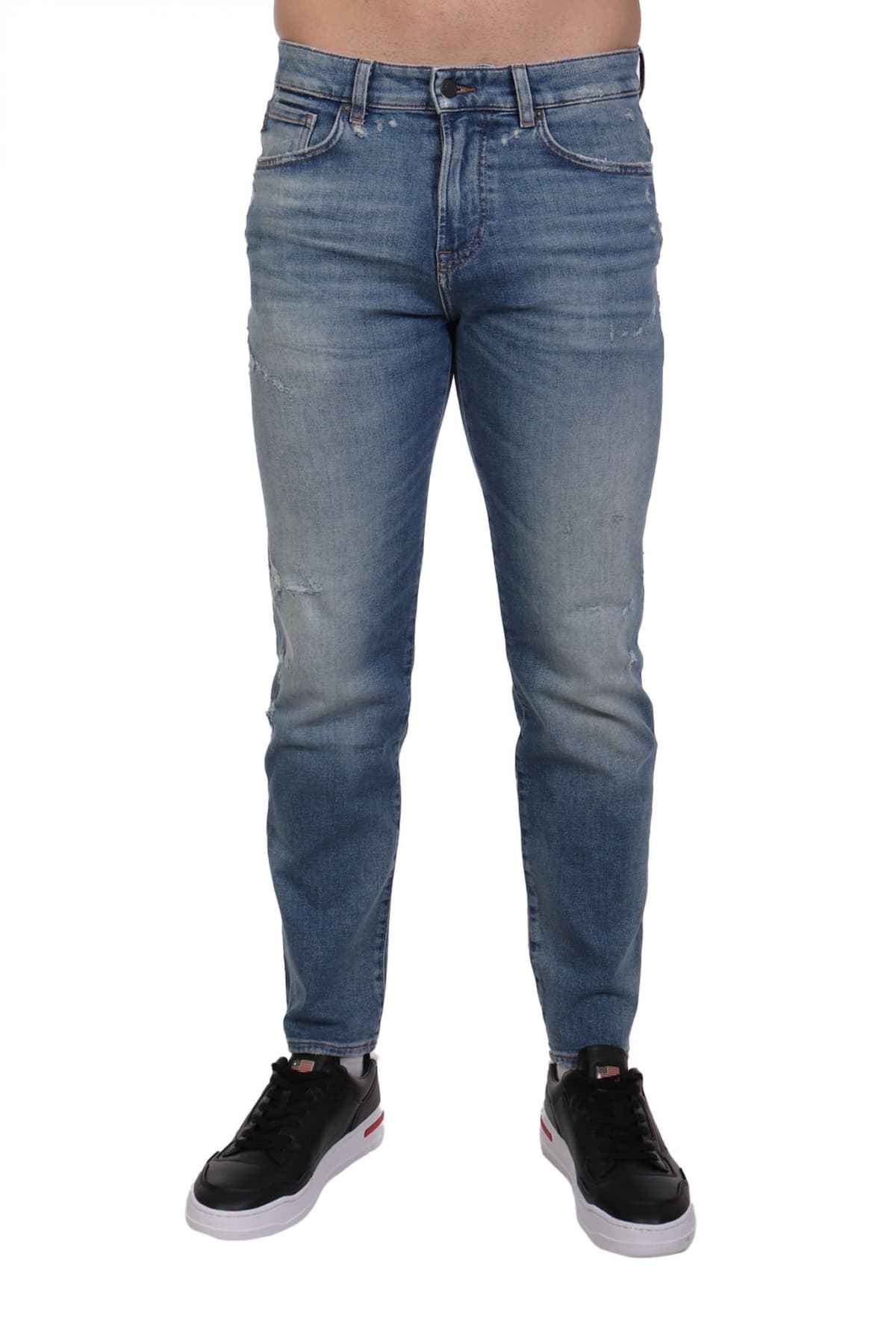 BOSS CASUAL ΠΑΝΤΕΛΟΝΙ JEANS RE MAINE BO HONEST REGULAR FIT ΦΘΟΡΕΣ ΜΠΛΕ