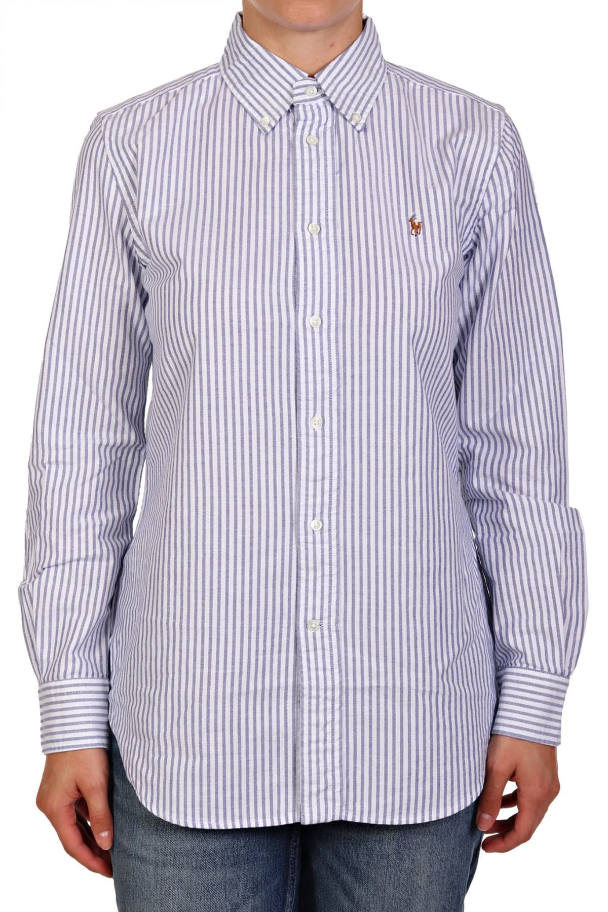 RALPH LAUREN ΠΟΥΚΑΜΙΣΟ CLASSICS ΡΙΓΕ ΜΠΛΕ