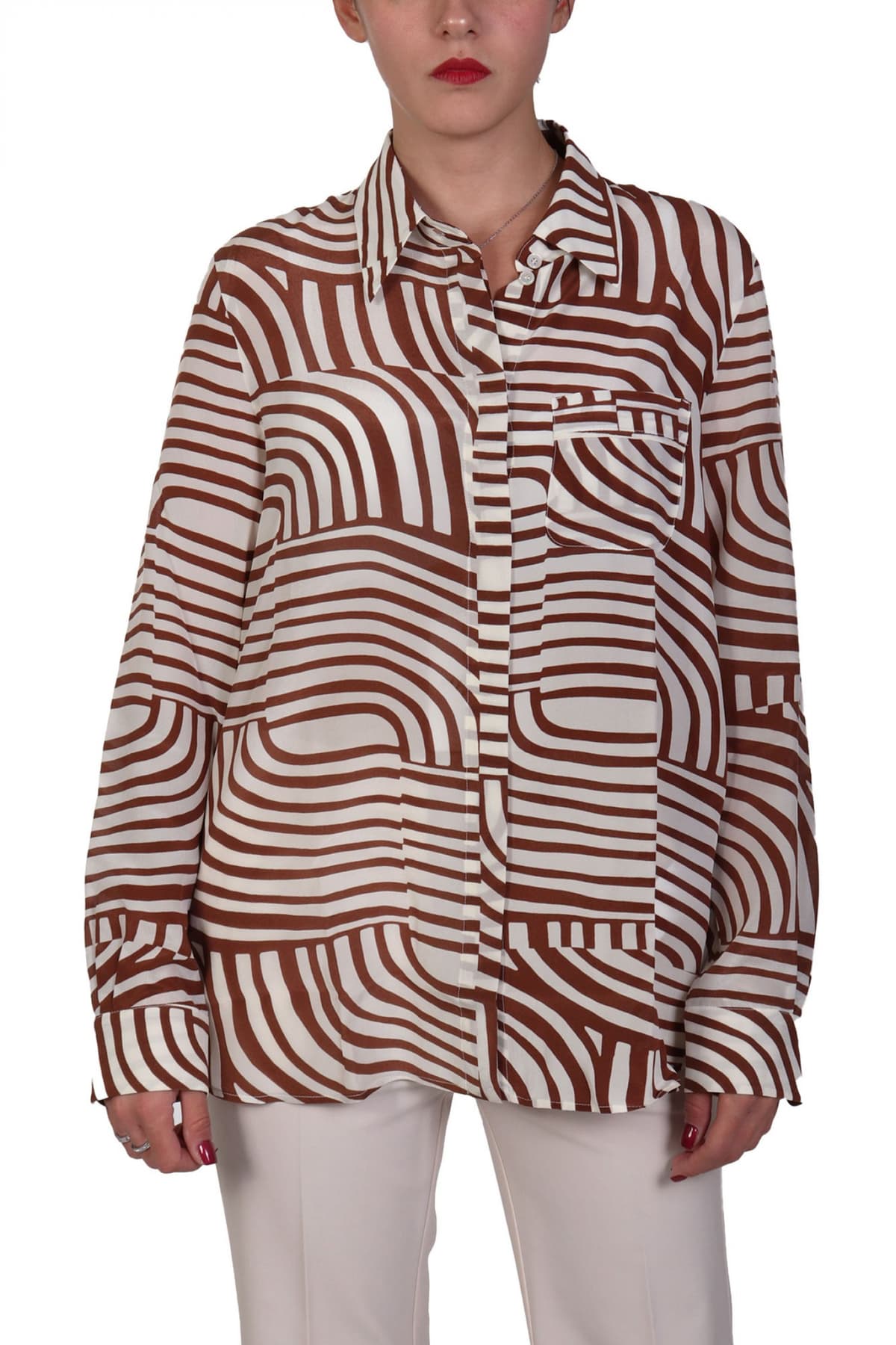 Women's Shirts Marella Brown