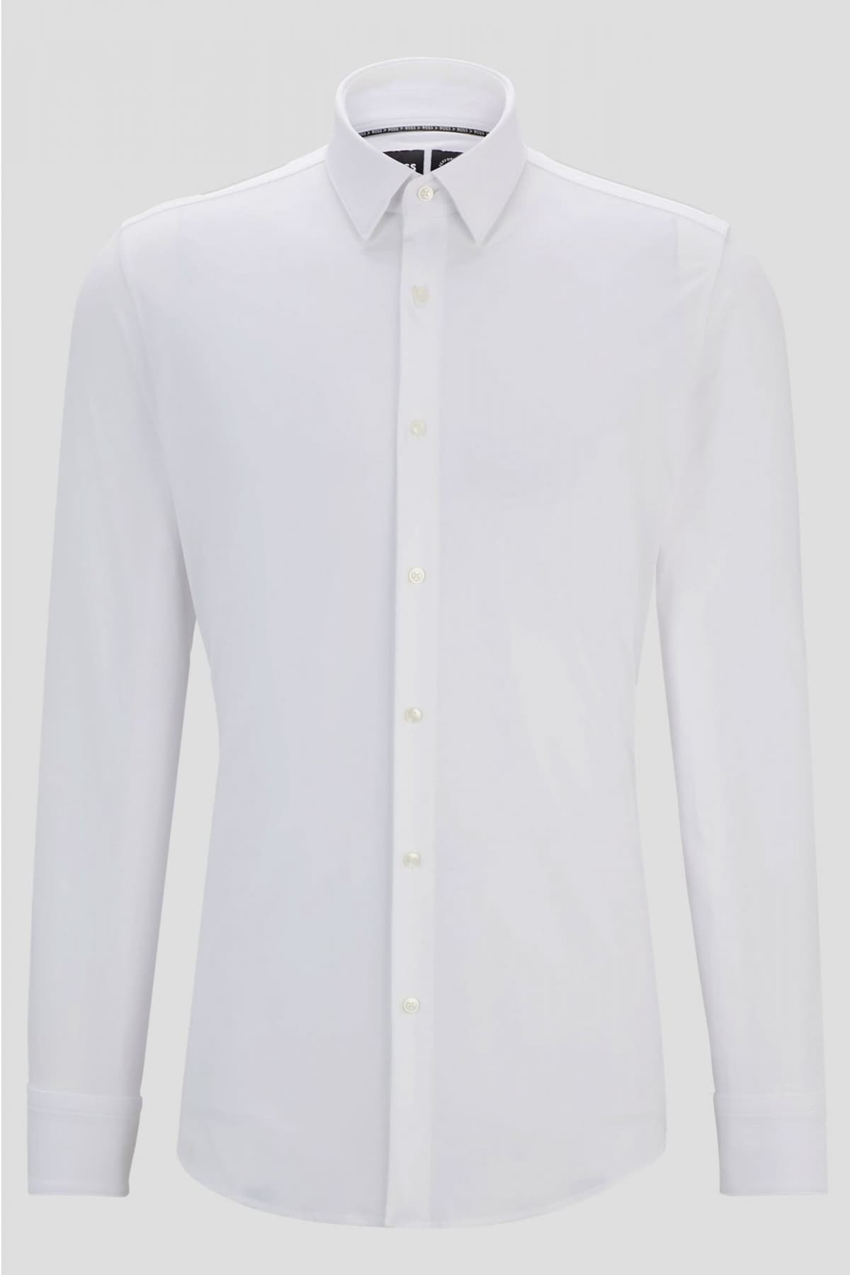 BOSS PERFORMANCE ΠΟΥΚΑΜΙΣΟ SLIM FIT P-HANK-S-KENT-C1-222 ΛΕΥΚΟ