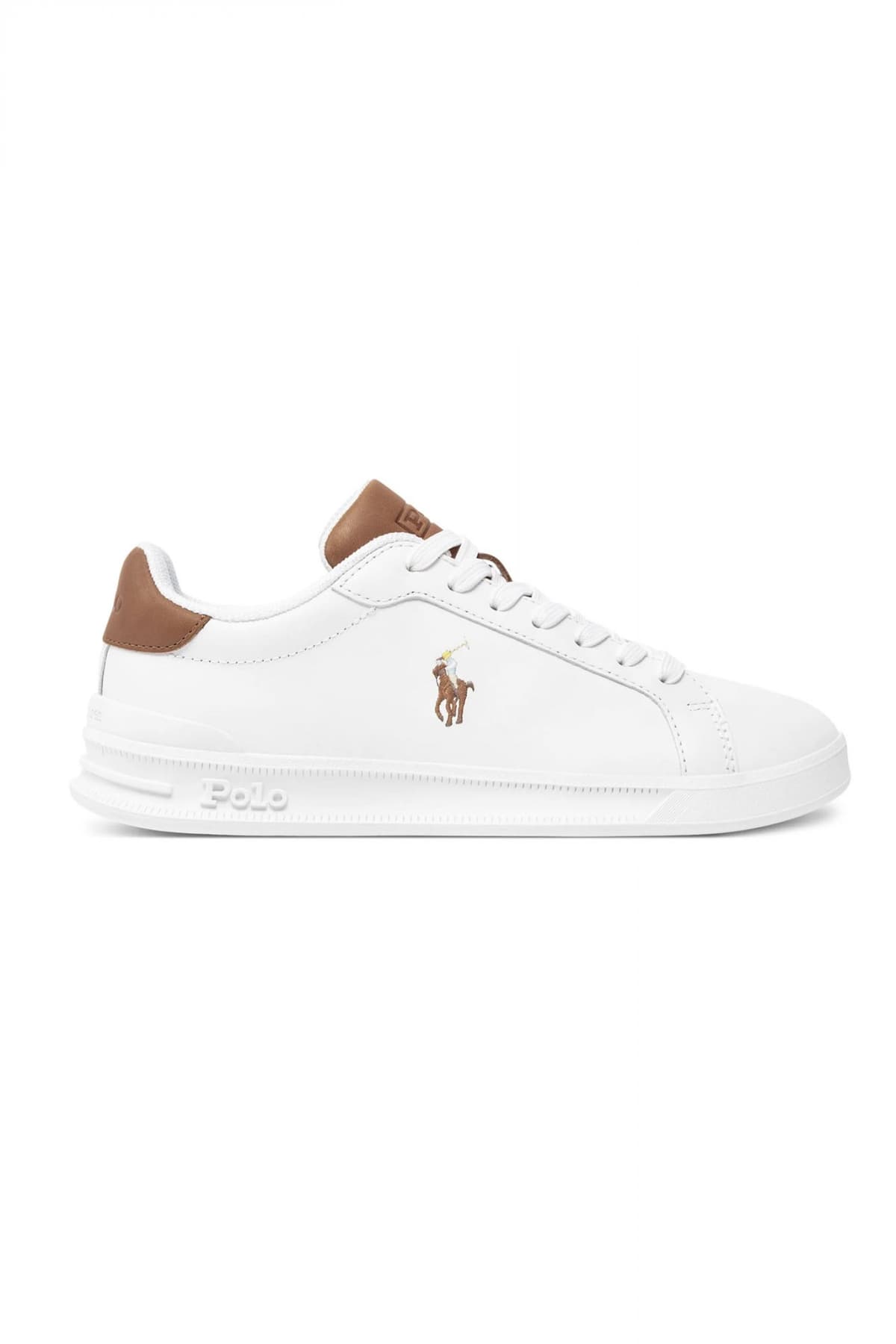 RALPH LAUREN ΠΑΠΟΥΤΣΙΑ SNEAKERS HRT CT II-SK-ΑΤΗ TAMΠΑ ΛΕΠΤΟΜΕΡΕΙΕΣ LOGO ΛΕΥΚΟ