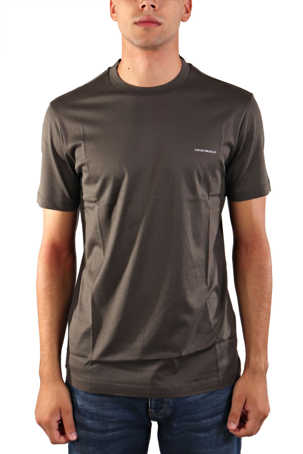 EMPORIO ARMANI T-SHIRT LOGO ΜΠΛΕ