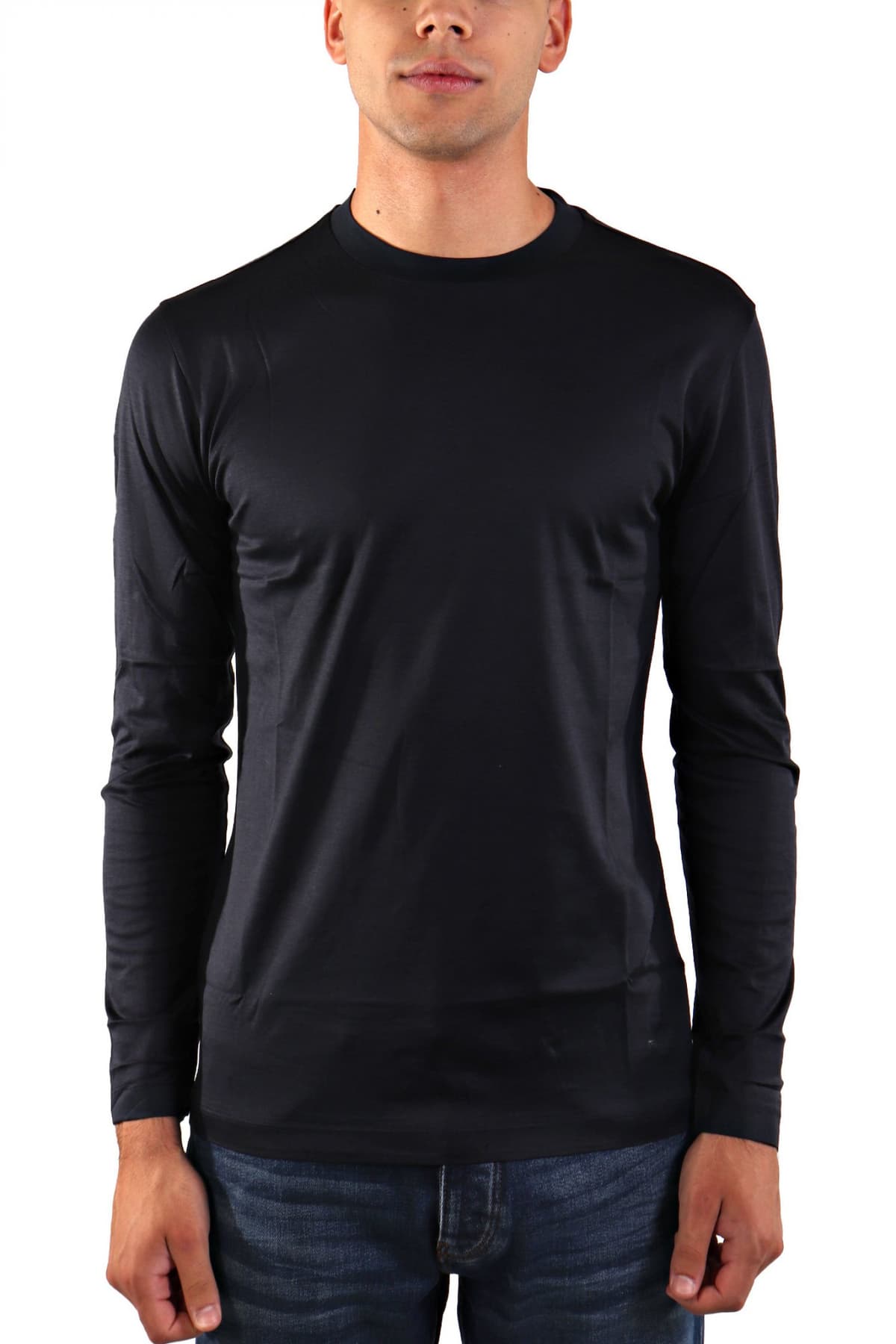 EMPORIO ARMANI T-SHIRT LOGO ΜΑΥΡΟ