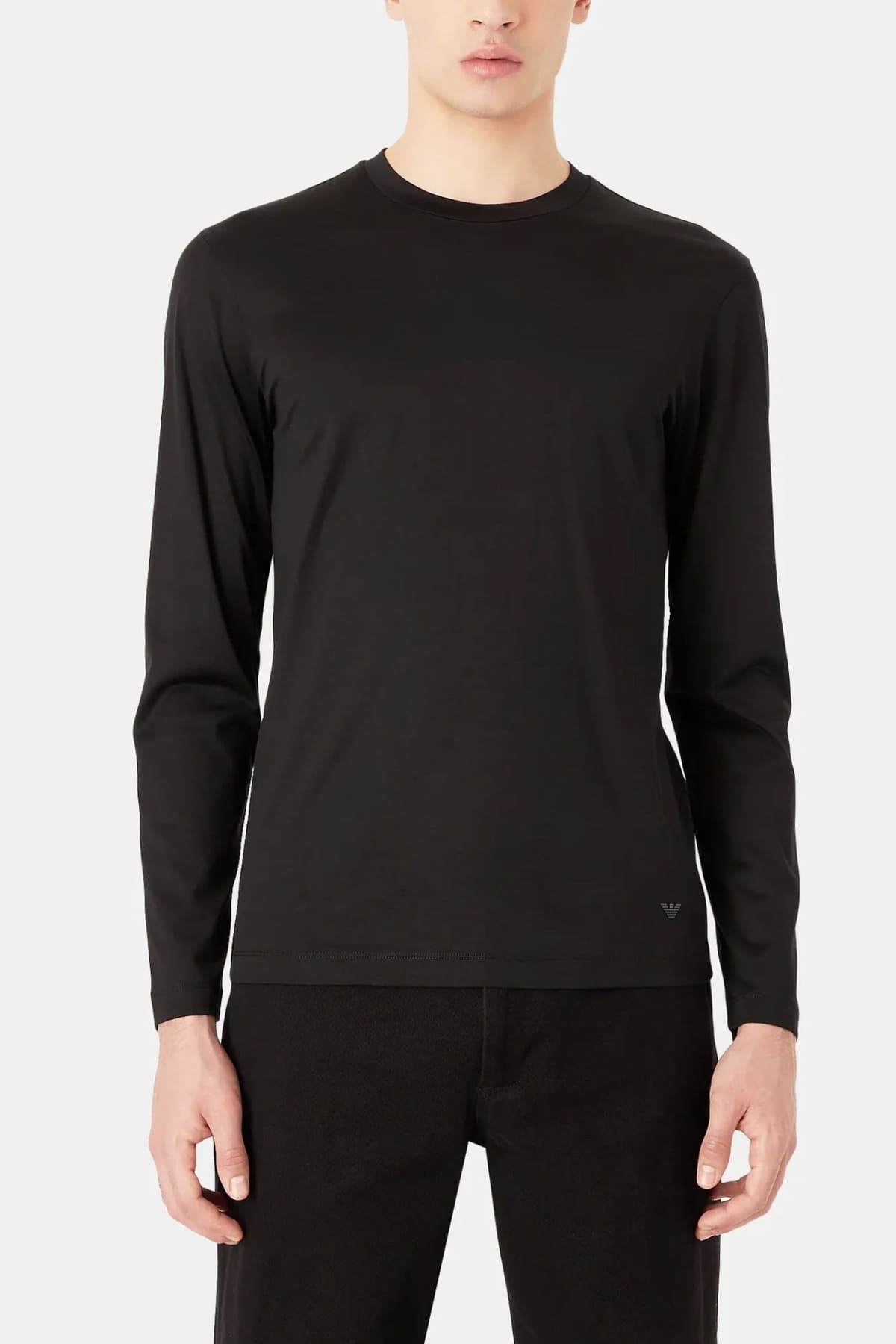 EMPORIO ARMANI T-SHIRT LOGO ΜΑΥΡΟ