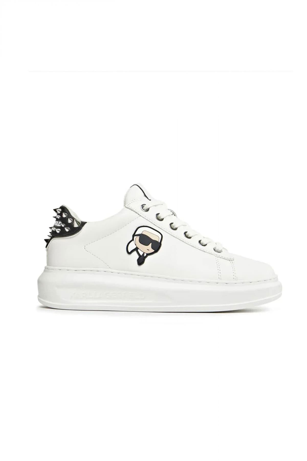 Γυναικεία Δερμάτινα NFT Stud Tab Sneakers Μαύρα Karl Lagerfeld KL62529N-000 BLACK