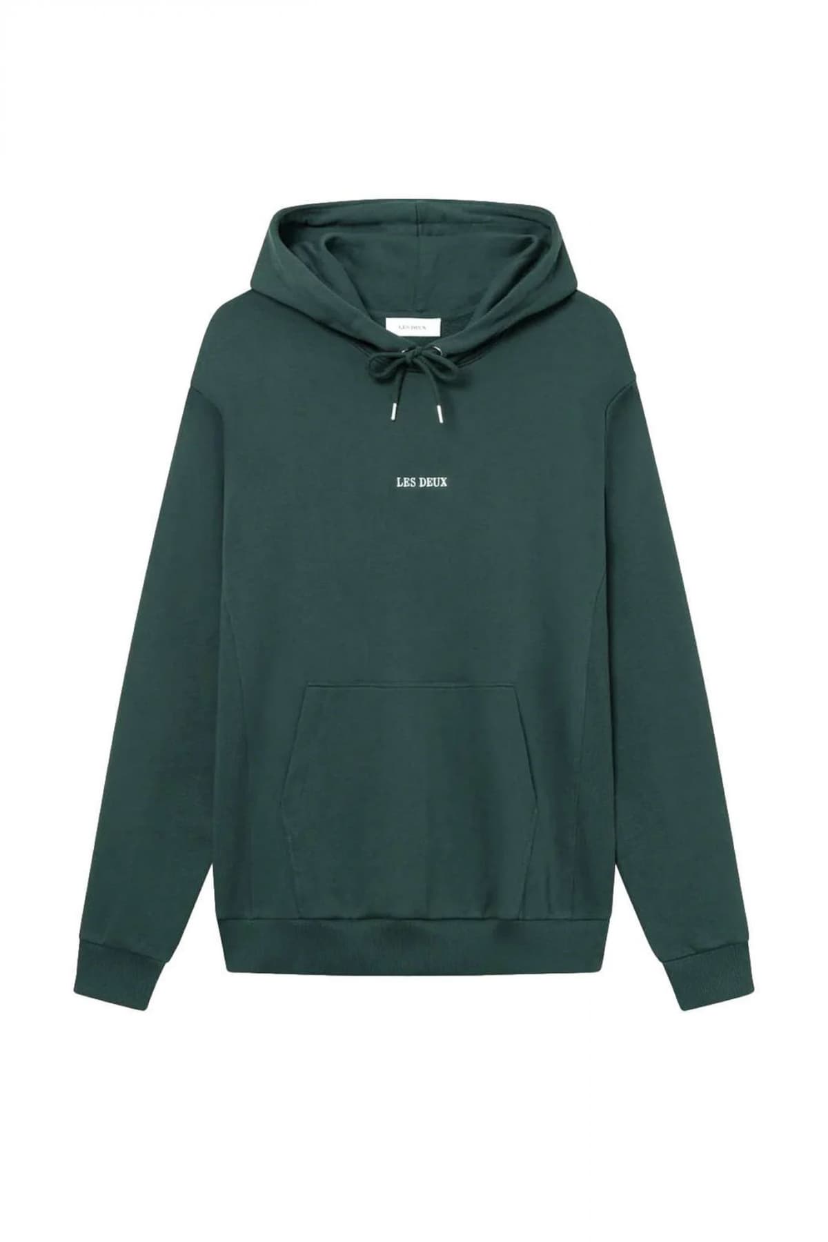 LES DEUX ΦΟΥΤΕΡ DEXTER HOODIE LOGO ΠΡΑΣΙΝΟ