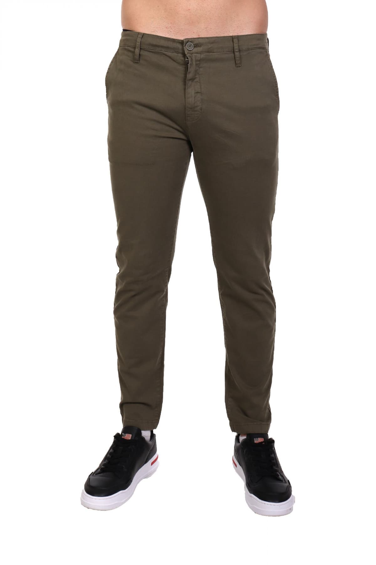 GUESS JEANS ΠΑΝΤΕΛΟΝΙ CHINO SLIM FIT ΜΠΕΖ