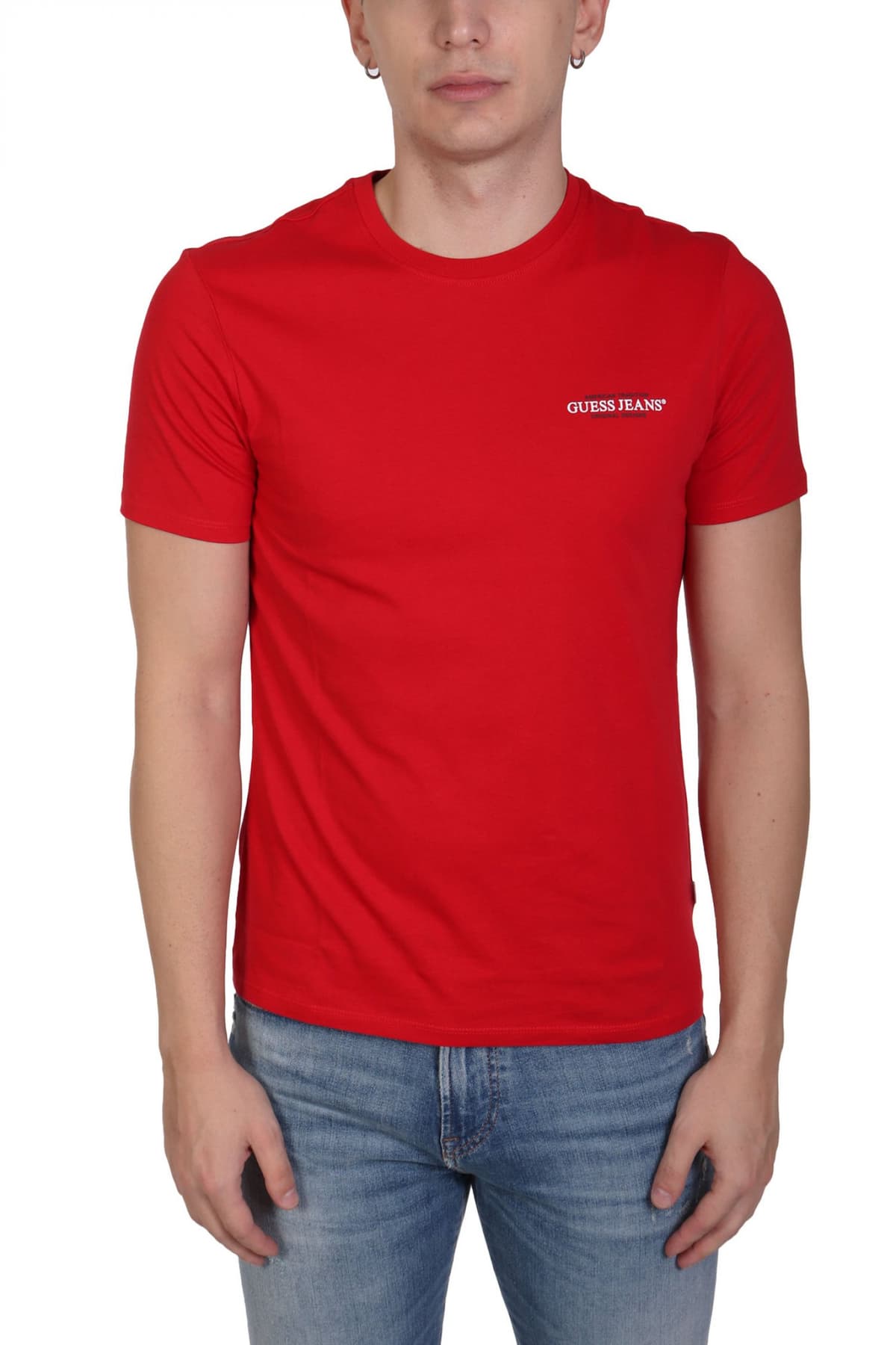 Men's T-Shirts Guess Jeans Red