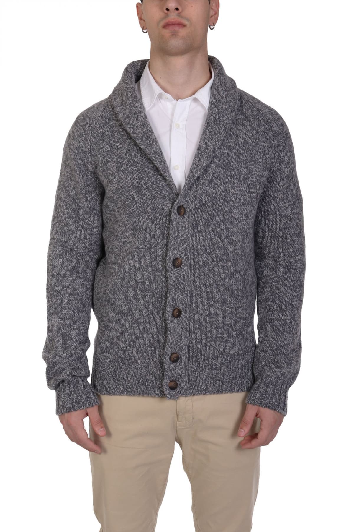 Men's Cardigans Gran Sasso Gray