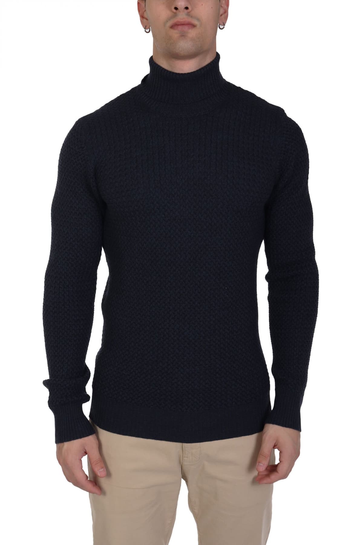 GRAN SASSO ΠΛΕΚΤΟ TURTLE NECK ΜΠΛΕ