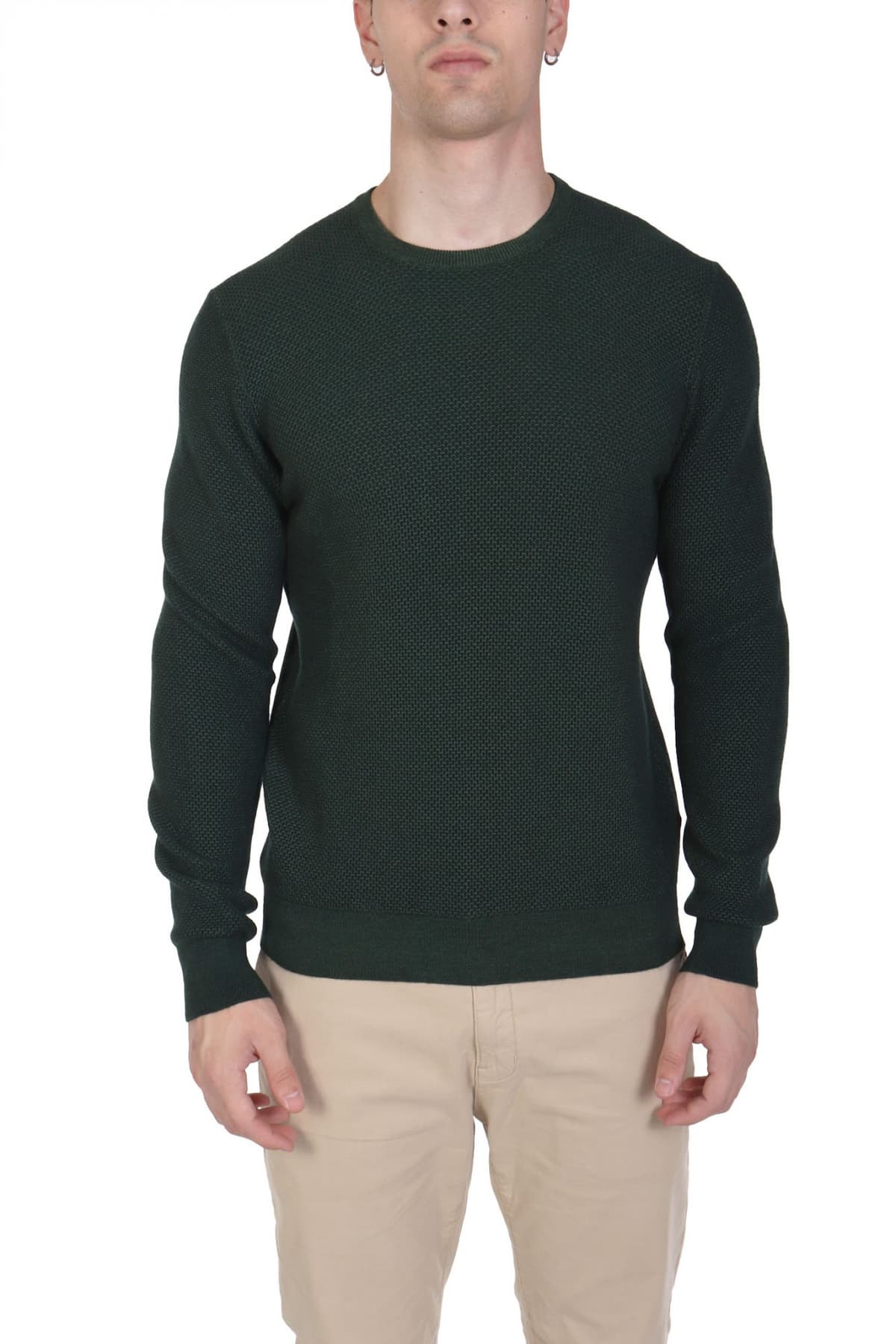 GRAN SASSO ΠΛΕΚΤΟ CREW NECK ΜΠΛΕ