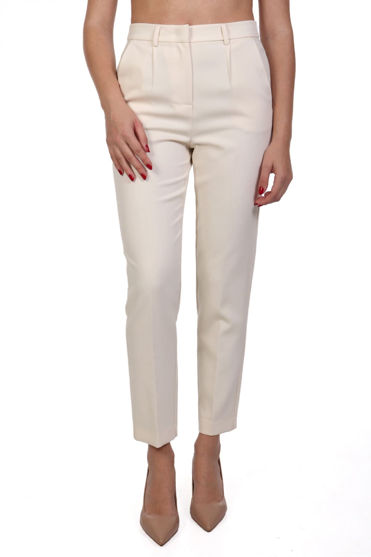 Women's Pants Patrizia Pepe Ecru