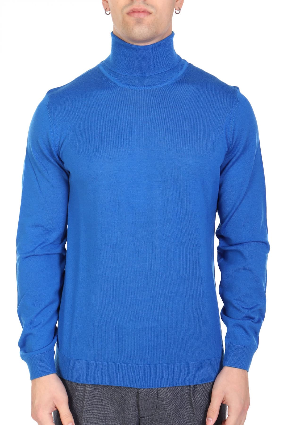 BOSS ΠΛΕΚΤΟ TURTLENECK MUSSO-P ΡΟΥΑ ΜΠΛΕ