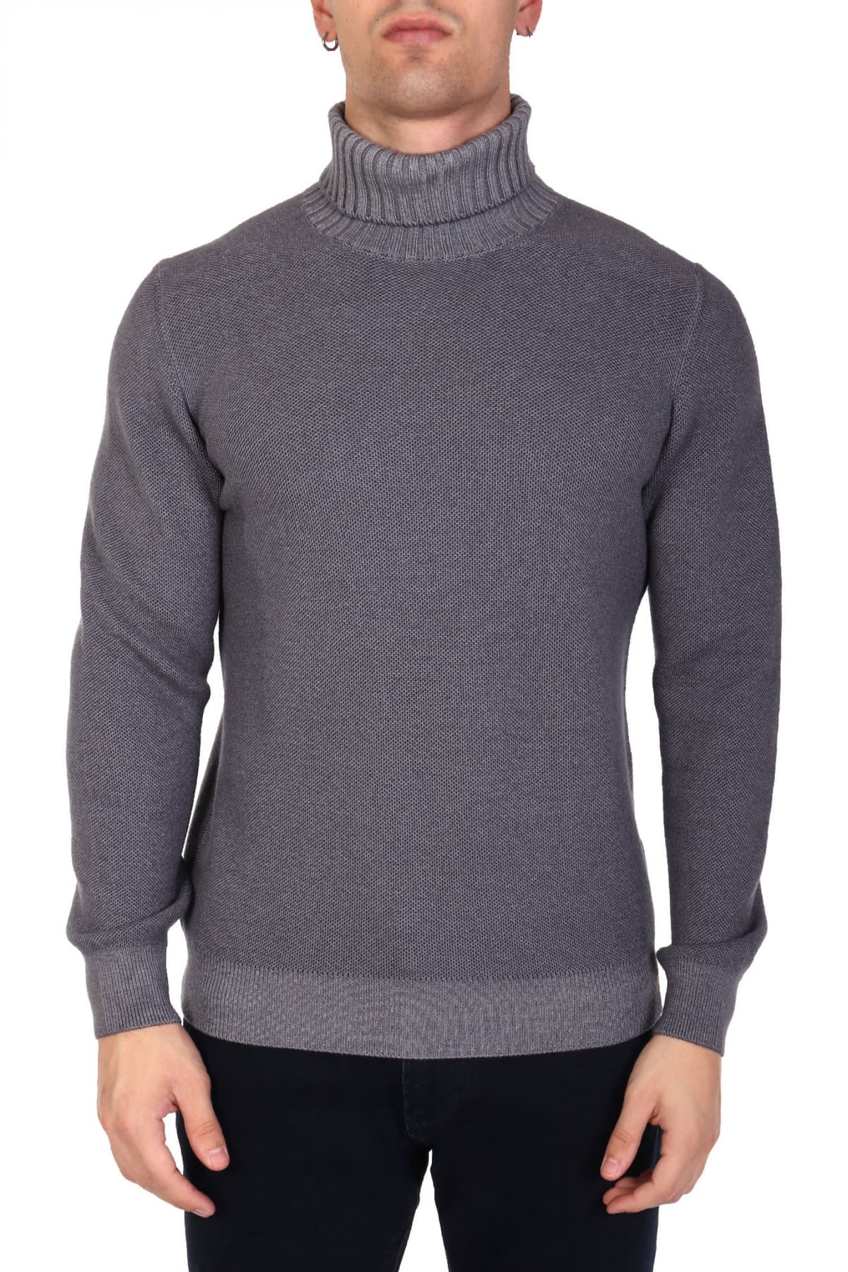 GRAN SASSO ΠΛΕΚΤΟ TURTLE NECK ΓΚΡΙ