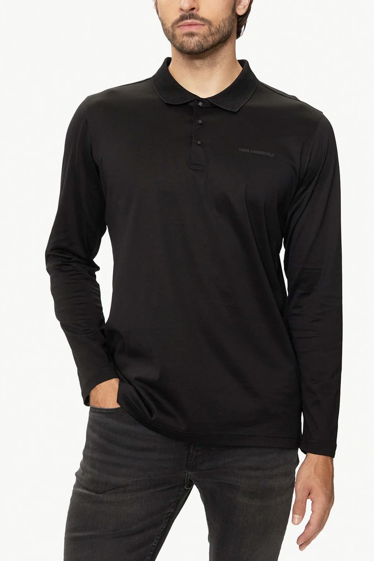 Men's Polo Shirts Karl Lagerfeld Black