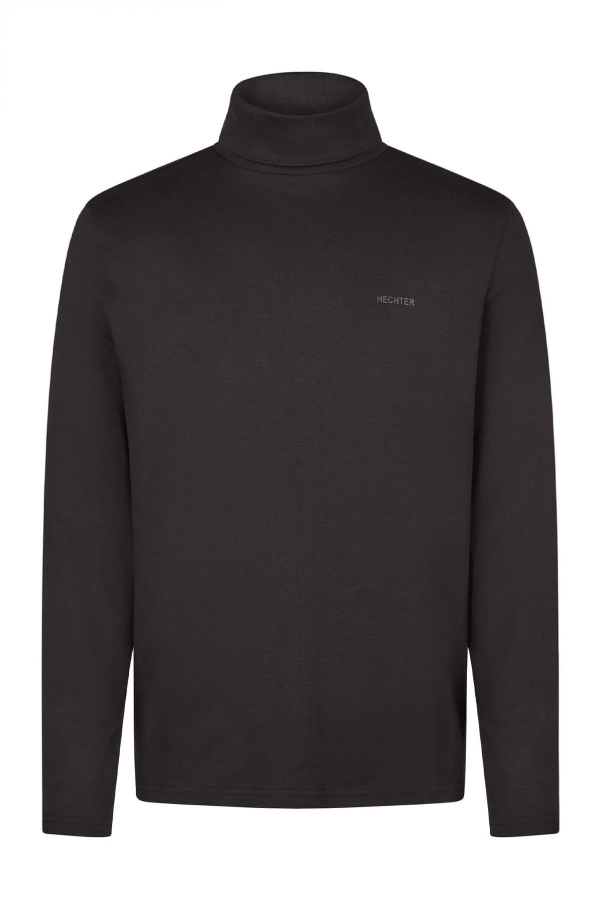 HECHTER T-SHIRT JERSEY ROLLNECK LOGO ΜΠΟΡΝΤΩ