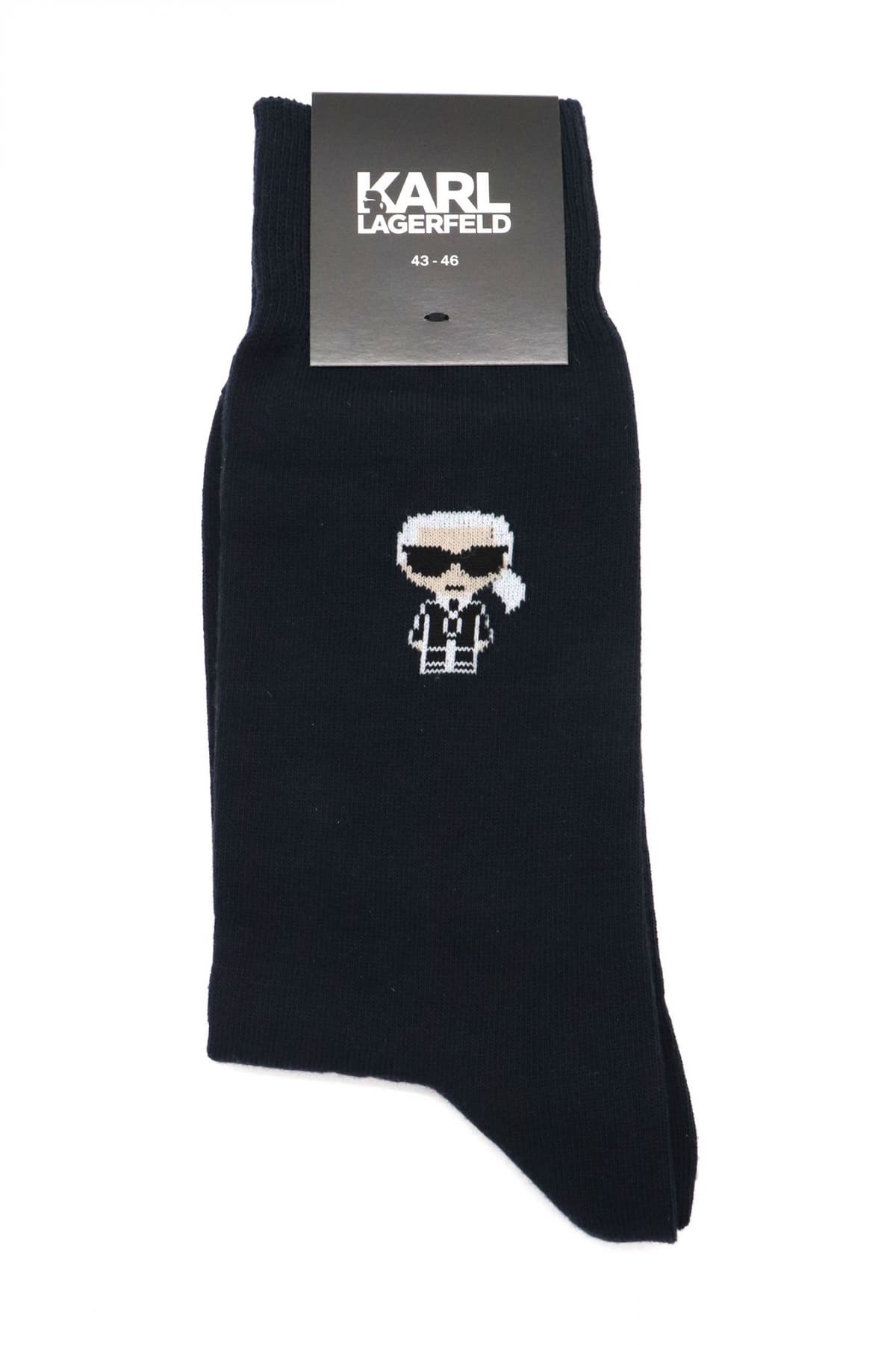 KARL LAGERFELD ΚΑΛΤΣΕΣ LOGO ΜΠΛΕ