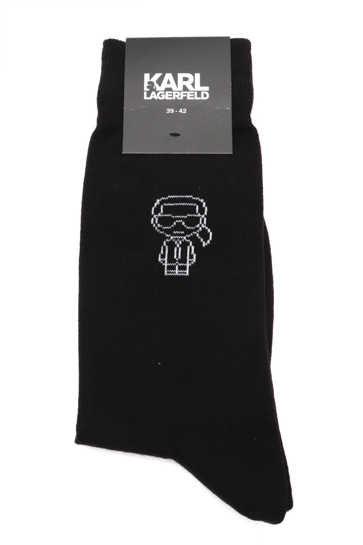 KARL LAGERFELD ΚΑΛΤΣΕΣ LOGO ΜΑΥΡΟ