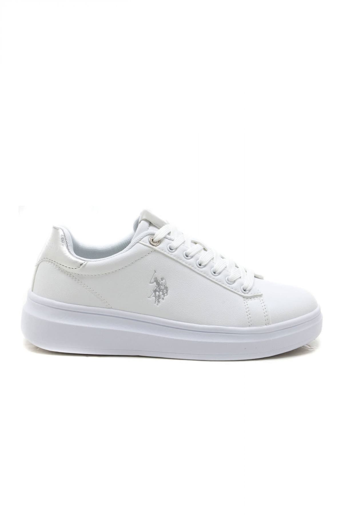 U.S. POLO ASSN. ΠΑΠΟΥΤΣΙΑ SNEAKERS LOGO ΛΕΥΚΟ