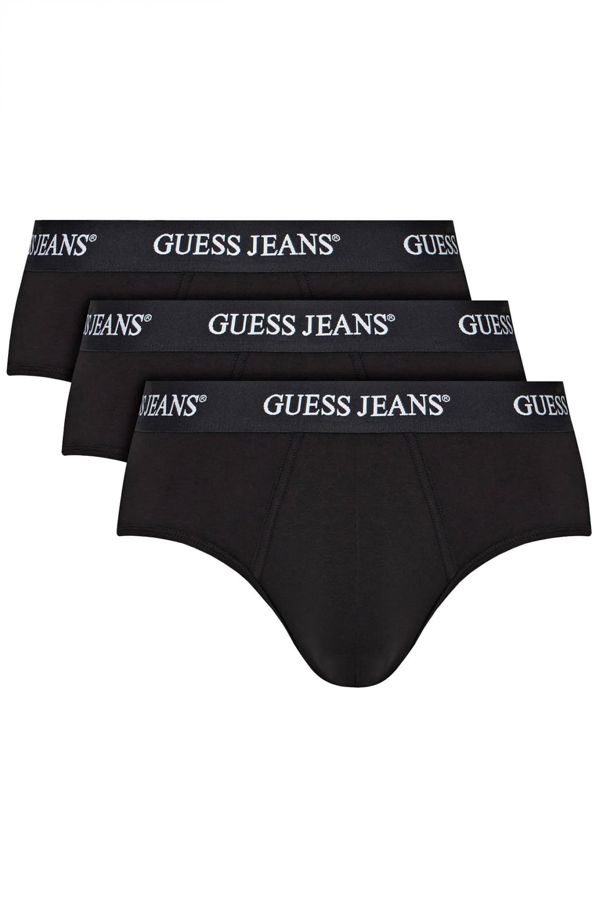 GUESS JEANS ΣΕΤ ΕΣΩΡΟΥΧΑ 3PACK COTTON STRETCH BRIEF ΜΑΥΡΟ