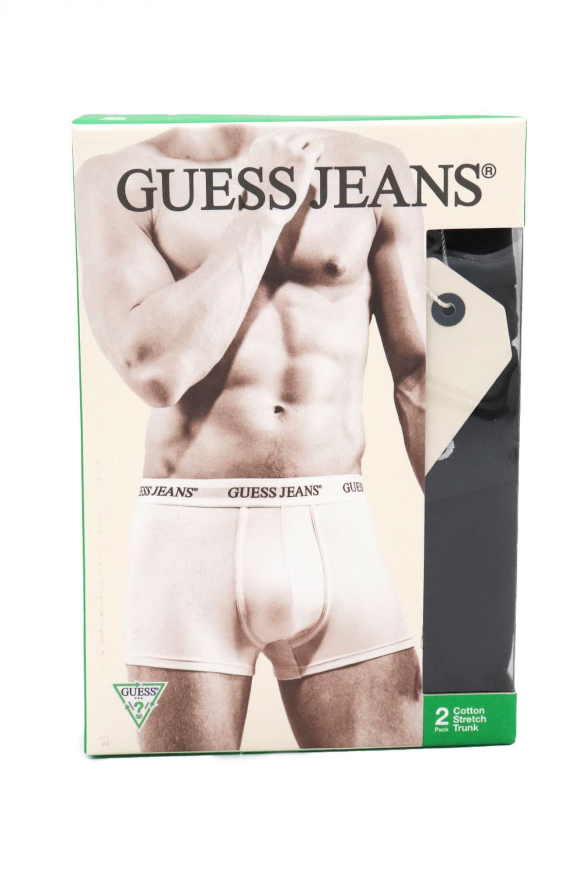 GUESS JEANS ΣΕΤ ΕΣΩΡΟΥΧΑ 2PACK COTTON STRETCH TRUNK ΜΑΥΡΟ-ΓΚΡΙ