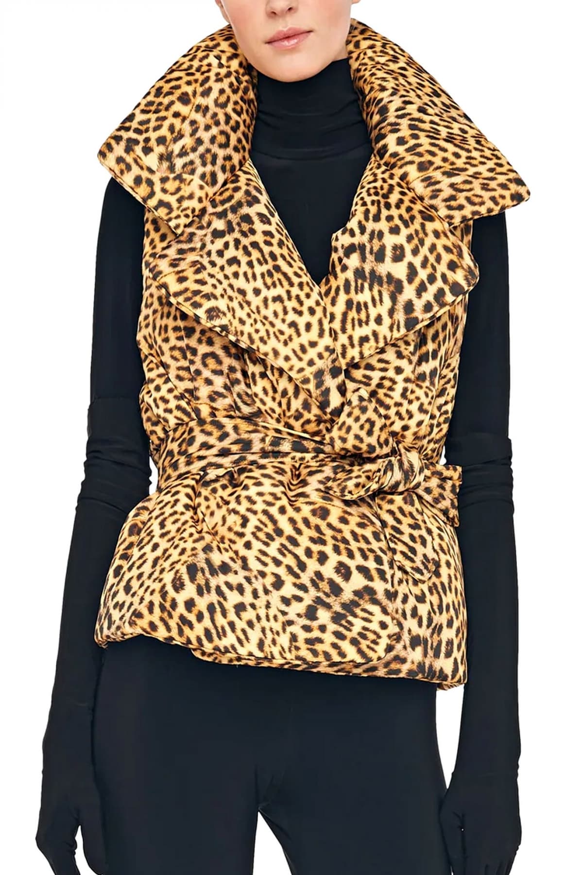 NORMA KAMALI ΓΙΛΕΚΟ ΑΜΑΝΙΚΟ SLEEPING BAG VEST ΛΕΟΠΑΡ