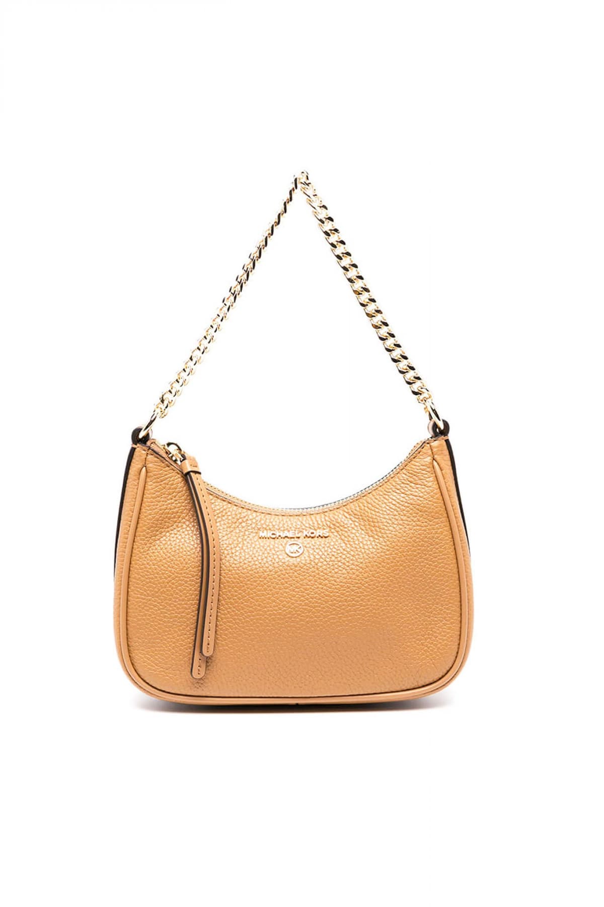 MICHAEL KORS ΤΣΑΝΤΑKI ΧΕΙΡΟΣ JET SET CHARM METAΛΛΙΚΟ LOGO ΣΚΟΥΡΟ ΜΠΛΕ