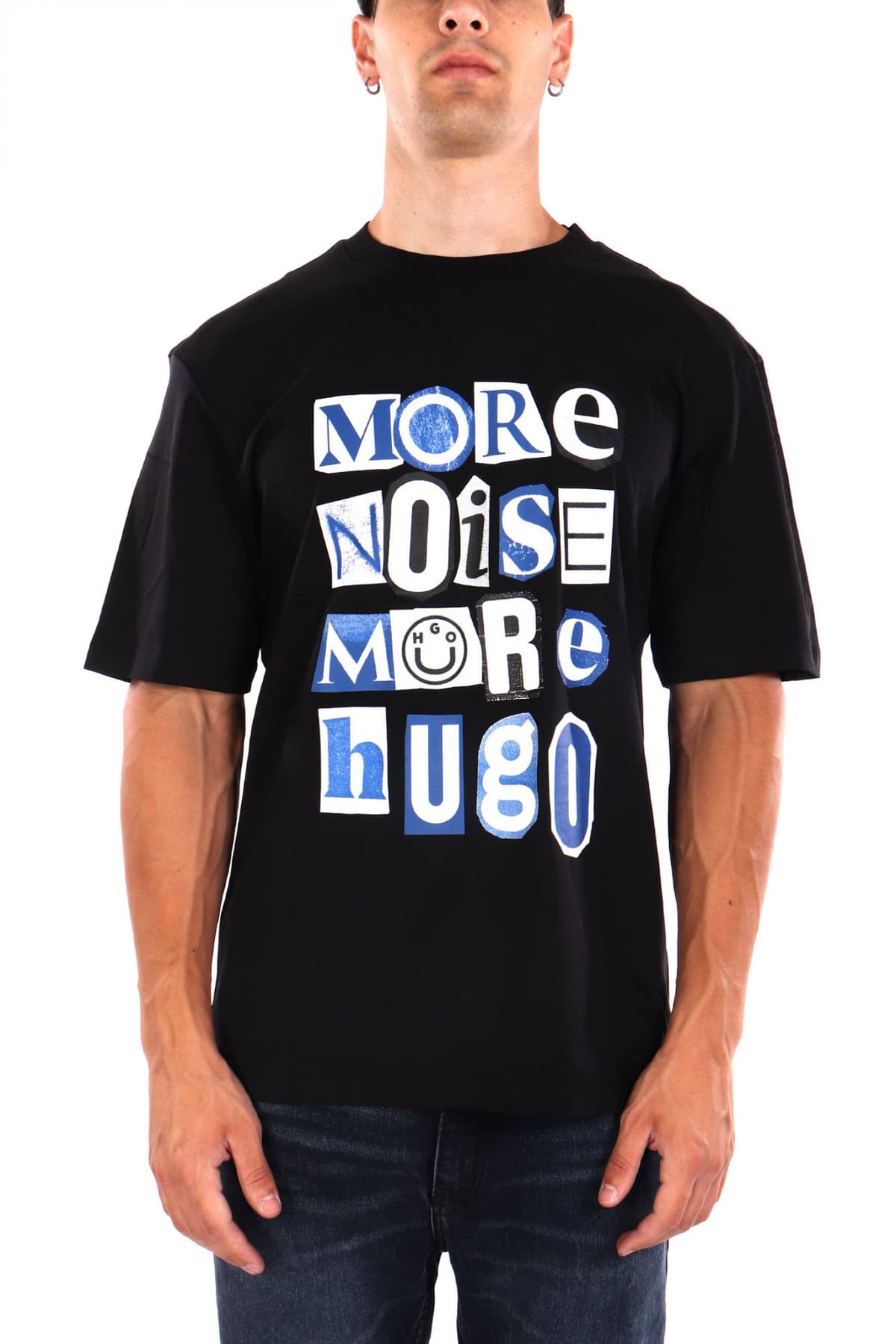 Men's T-Shirts Hugo Blue White