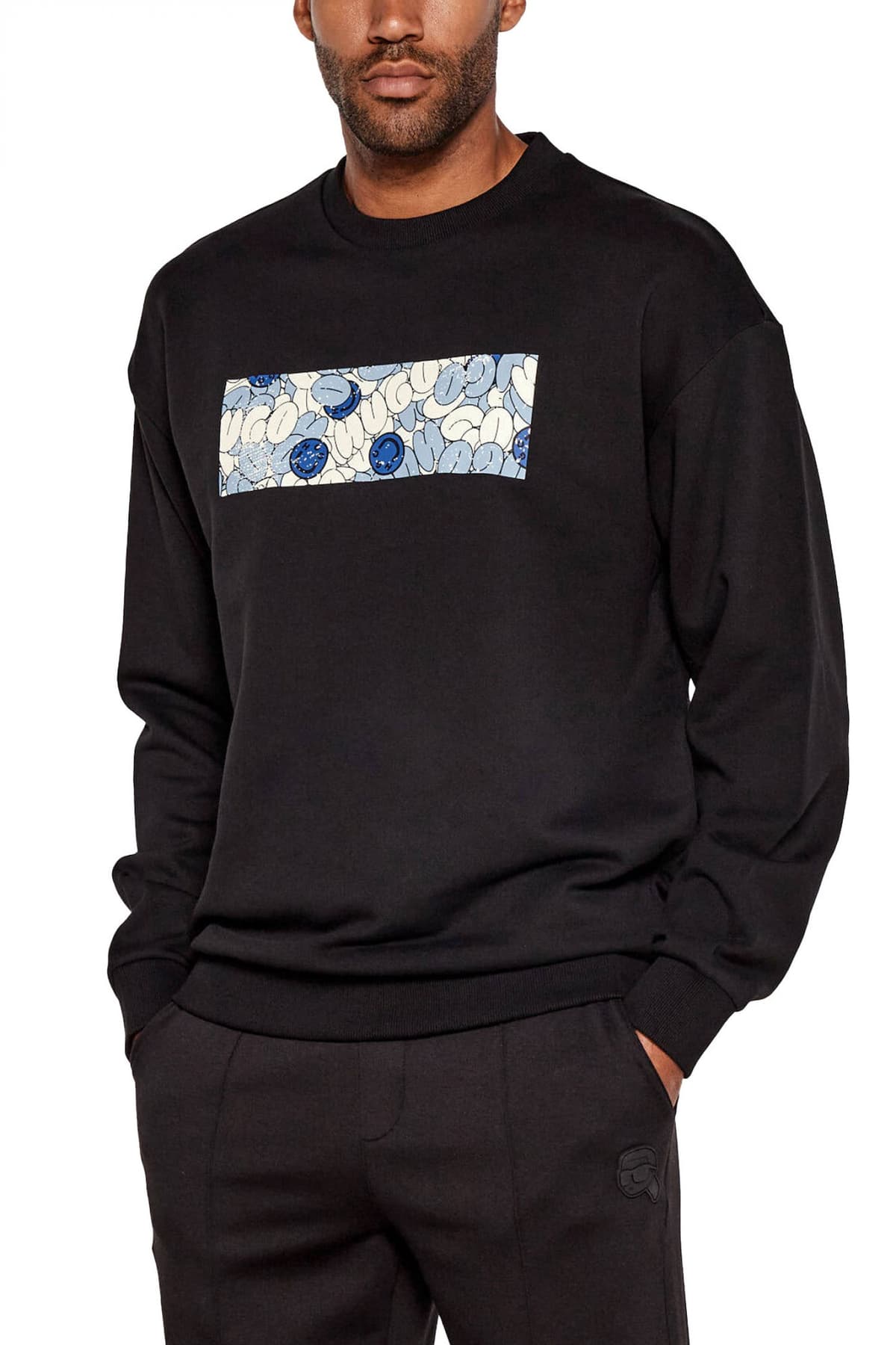 HUGO BLUE ΦΟΥΤΕΡ ΛΑΙΜΟΚΟΨΗ NEPRIX ΜΑΥΡΟ