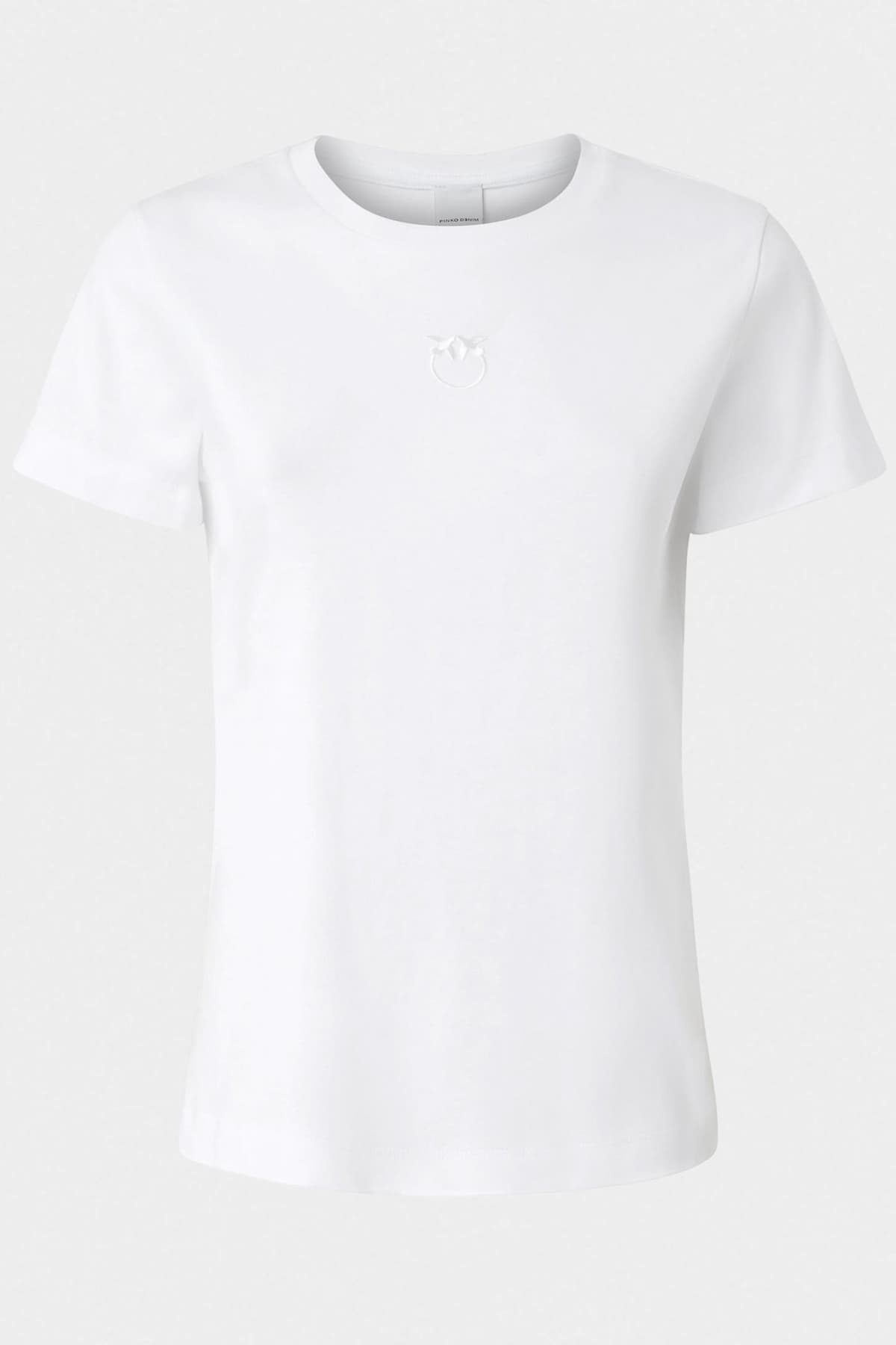 PINKO T-SHIRT BUSSOLOTTO T-SHIRT LOGO ΜΑΥΡΟ